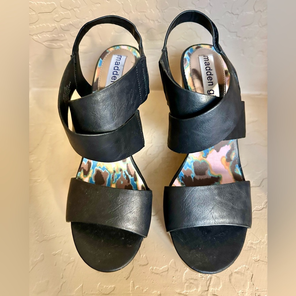 Steve Madden strappy wedges